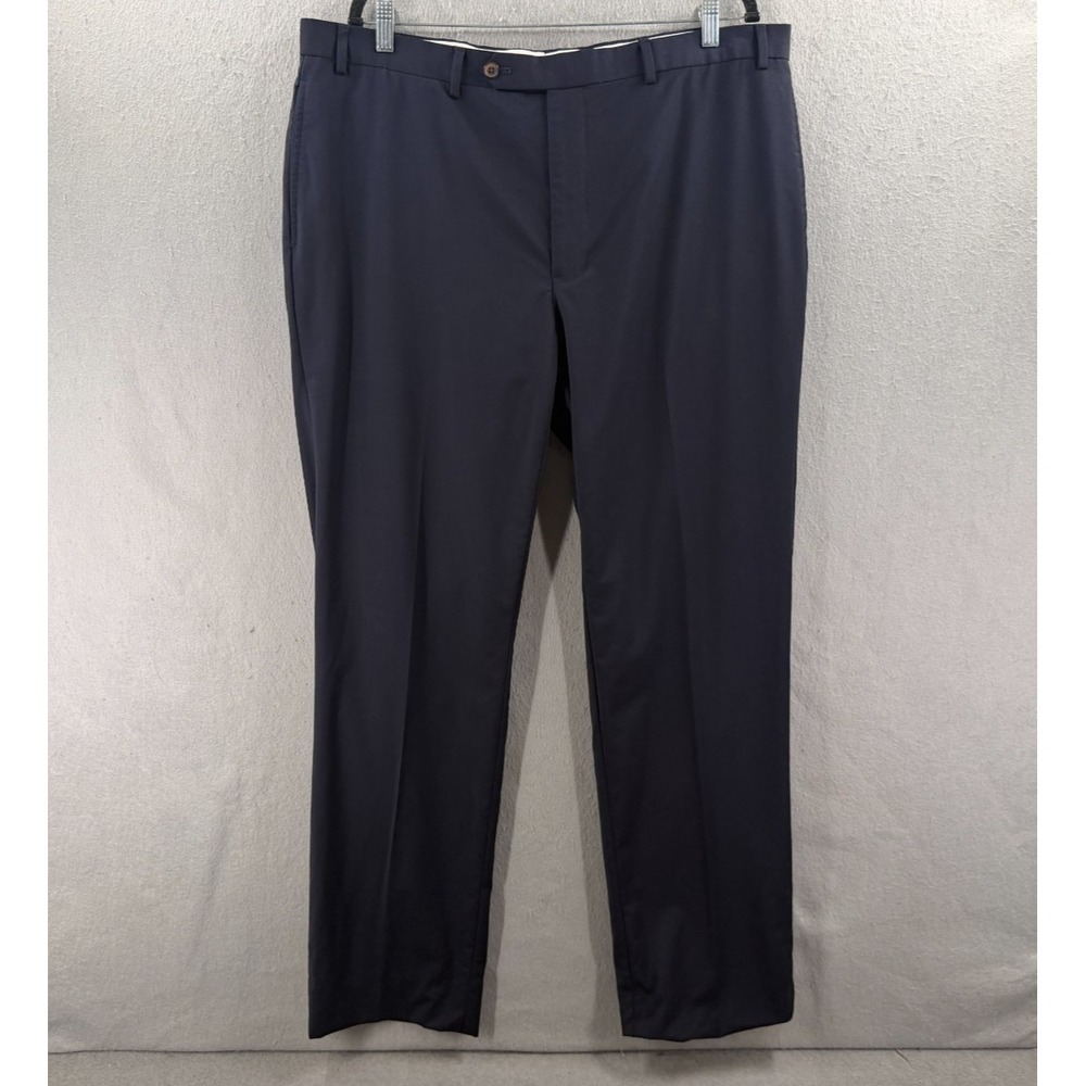 Brooks Brothers Dress Pants Mens 40x32 Navy Wool Blend Fitzgerald Fit Office